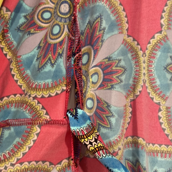 Nicole by Nicole miller multicolored and multi design wrap Dress size small EUC - Picture 6 of 9